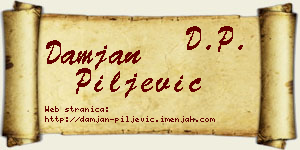 Damjan Piljević vizit kartica